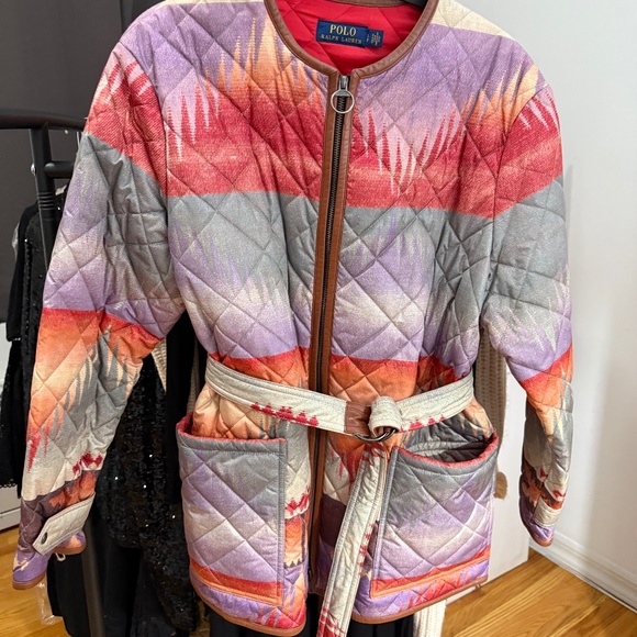 Ralph Lauren Multicolor Quilted Utility Jacket - Picture 2 of 7